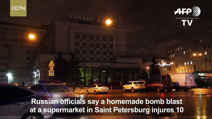 St Petersburg supermarket 'terror attack' injures ten