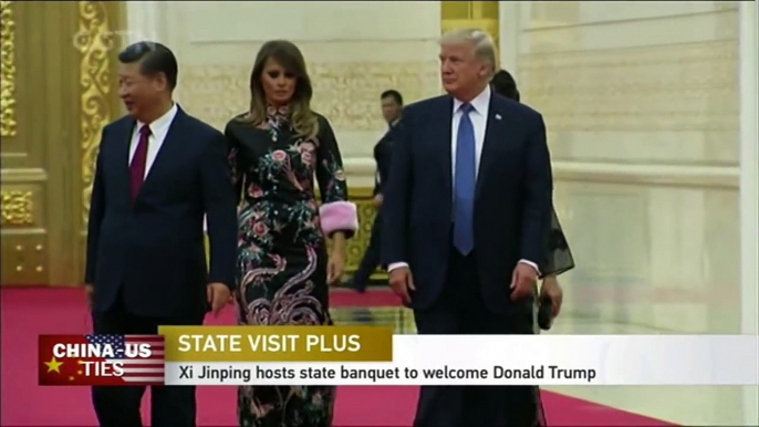 Xi Jinping hosts state banquet for Donald Trump