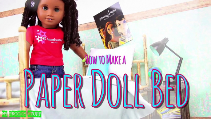 DIY - How to Make: DOLL BED - Paper - Handmade - Doll - Crafts