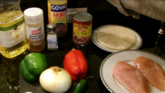 How to Cook Chicken Fajita Burritos -- Delicious, Nutritious, Easy