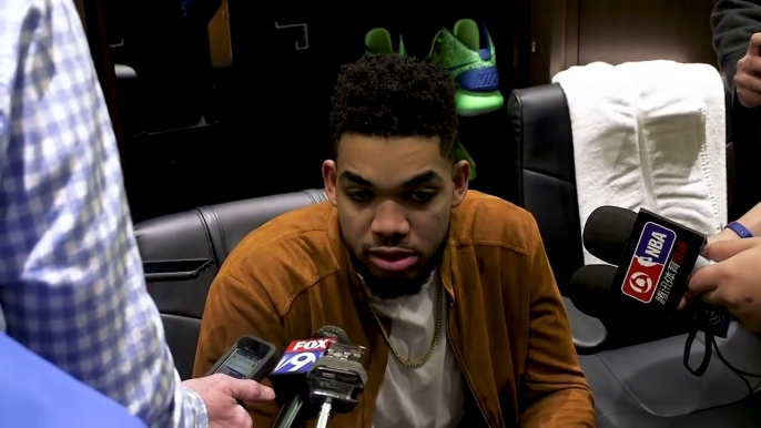 Karl-Anthony Towns Postgame Interview - Timberwolves vs GS Warriors