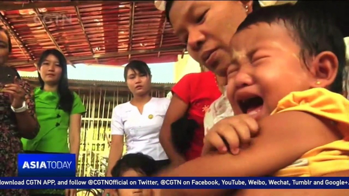 Myanmar health officials making door-to-door measles checks