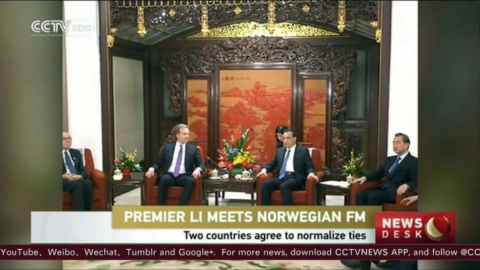 China and Norway agree to normalize ties