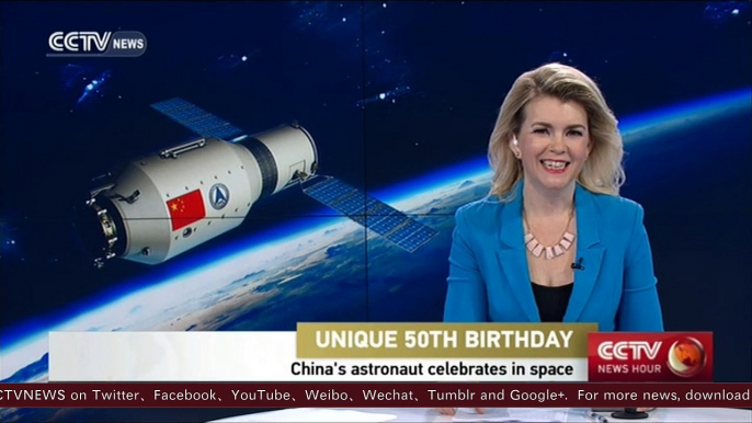 Chinese astronaut celebrates 50th birthday in space