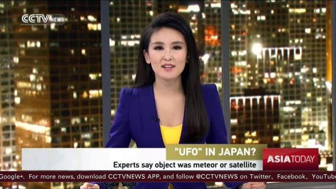 Expert says mysterious object appears over Japan may be meteor or satellite