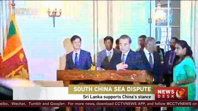 South China Sea dispute: Sri Lanka supports China's stance