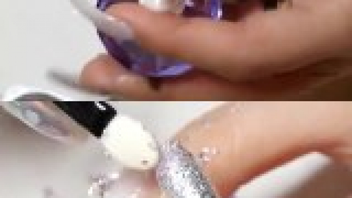 UniKorn 獨角獸美甲教學 立體獨角獸角+雷射粉+破碎金屬素材 3D Unicorn Nail Art With Special Glitters Step by Step Tutorial