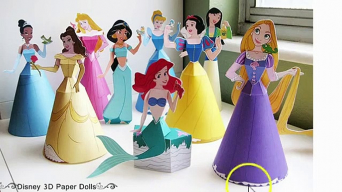 DISNEY PRINCESS:Build Cinderella Paper Doll (How to)