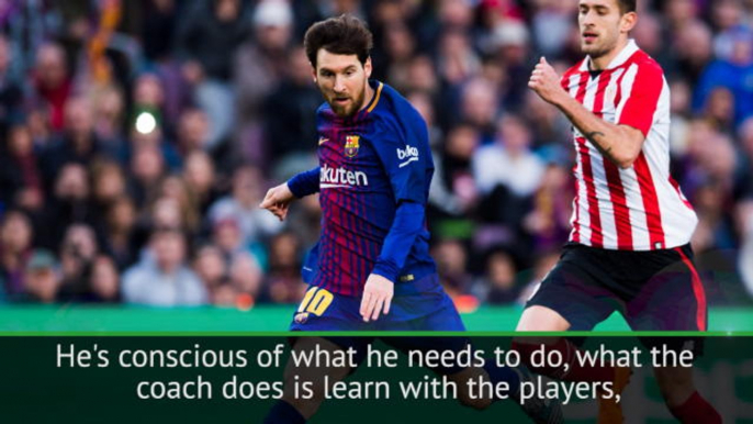 Messi is constantly evolving, I learn from him! - Valverde