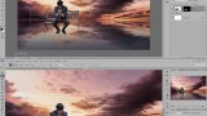 Dramatic Sunset Photo Manipulation Effects Photoshop Tutorial