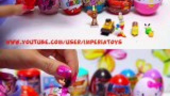 20 Surprise Eggs Kinder Surprise Peppa Pig Mickey Mouse Cars Minnie Mouse Hello Kitty