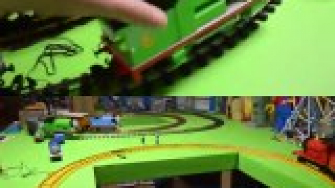 G Scale Thomas, Percy, and James Trains and LEGO DUPLO Test!