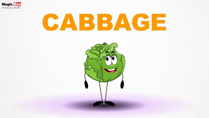 Cabbage - Vegetables - Pre School - Learn Spelling Videos For Kids
