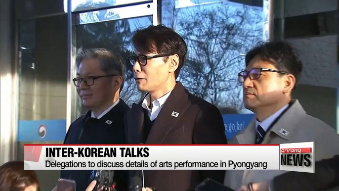 Inter-Korean talks begin over South Korean arts troupe performance in North Korea