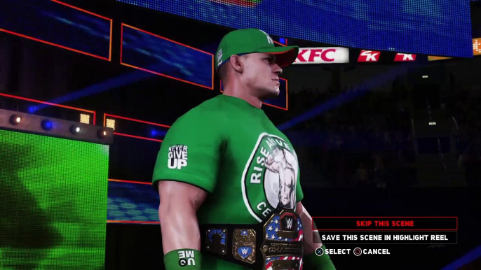 WWE 2K18 Johncena vs p1 AJStyles p1 united states champianship