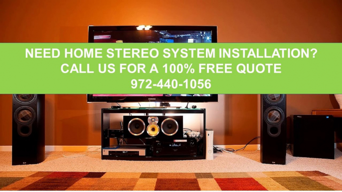 Home Stereo Components Near Me Dallas Tx 972-440-1056