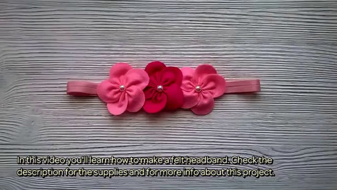 How To Make A Felt Headband - DIY Crafts Tutorial - Guidecentral