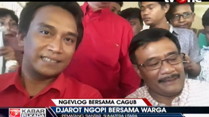 Cagub Sumut, Djarot Saiful Hidayat Ngopi Bareng Warga