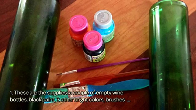 How To Create Beautiful Decorative Painted Bottles - DIY Crafts Tutorial - Guidecentral