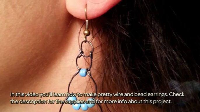 How To Make Pretty Wire And Bead Earrings - DIY Style Tutorial - Guidecentral