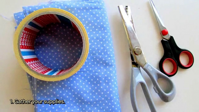How To Create A Fabric Ribbon Sticker - DIY Crafts Tutorial - Guidecentral