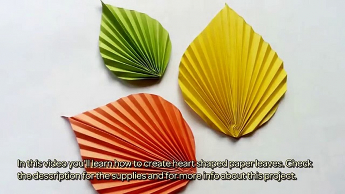 How To Create Heart Shaped Paper Leaves - DIY Crafts Tutorial - Guidecentral