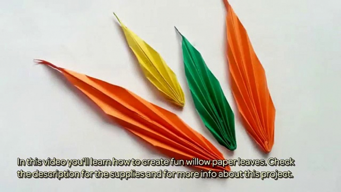 How To Create Fun Willow Paper Leaves - DIY Crafts Tutorial - Guidecentral