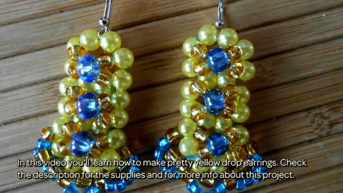 How To Make Pretty Yellow Drop Earrings - DIY Style Tutorial - Guidecentral