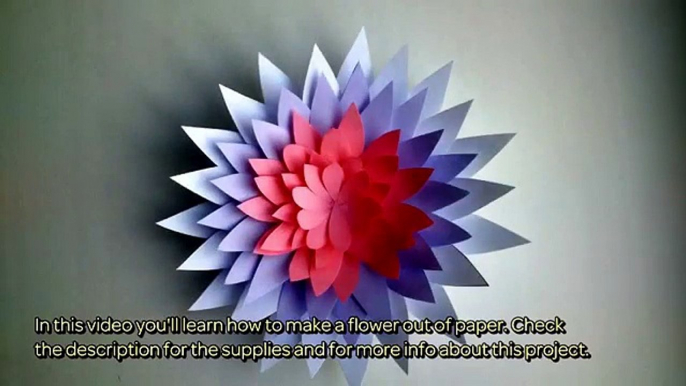 How To Make A Flower Out Of Paper - DIY Crafts Tutorial - Guidecentral