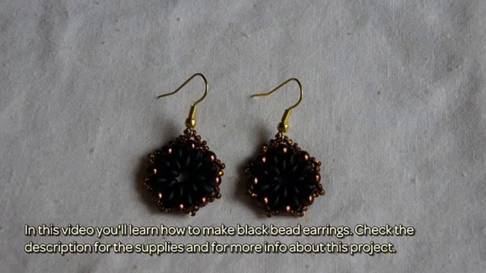 How To Make Black Bead Earrings - DIY Style Tutorial - Guidecentral