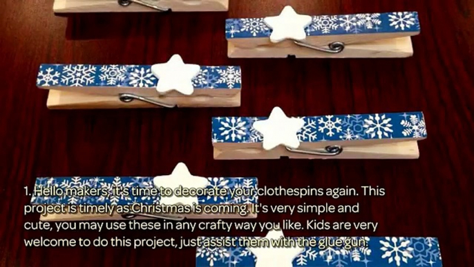 How To Make Easy Christmas Clothespins - DIY Crafts Tutorial - Guidecentral