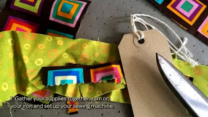 How To Make A Funky Fabric Gift Tag - DIY Crafts Tutorial - Guidecentral