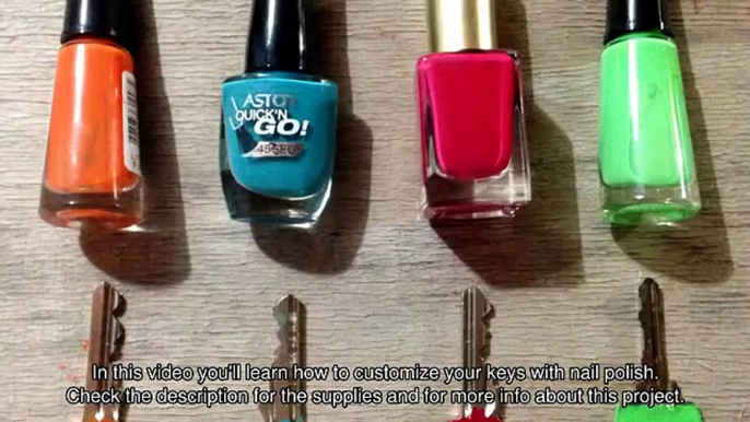 Customize your Keys with Nail Polish - DIY  - Guidecentral