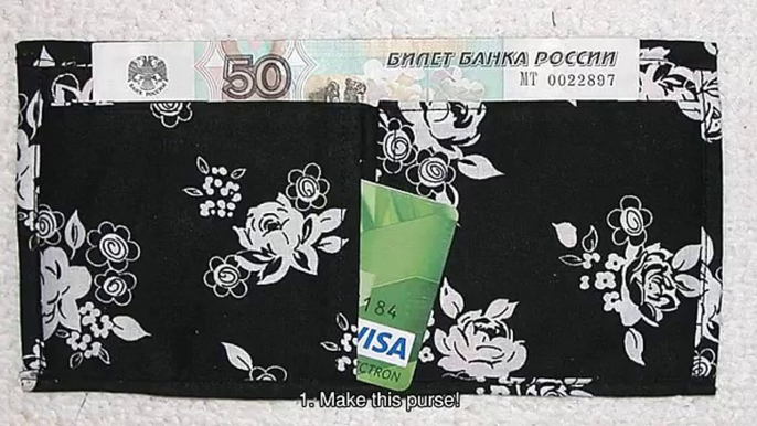 How To Sew a Simple Fabric Wallet - DIY Crafts Tutorial - Guidecentral