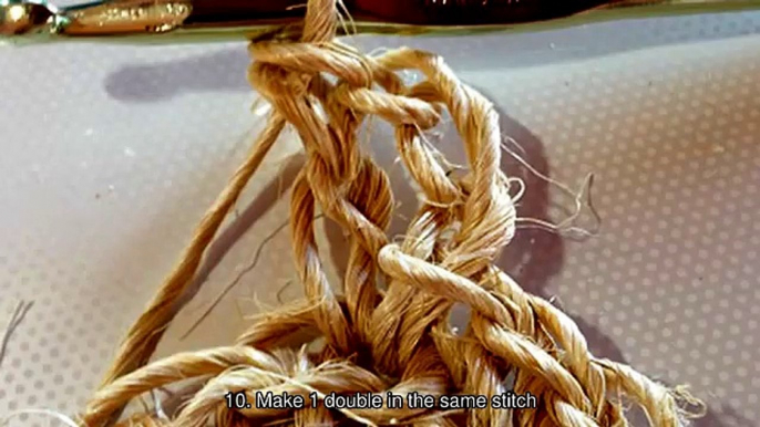 Crochet a sisal rope potholder - DIY  - Guidecentral