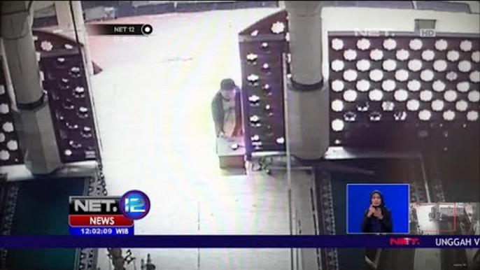 Pencurian Kotak Amal Di Masjid Terekam CCTV -NET12