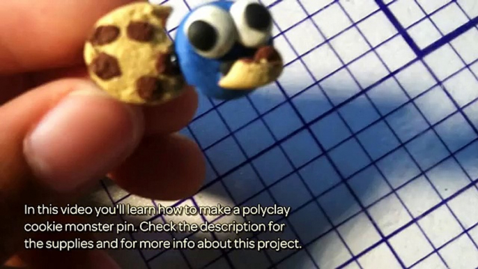 Make a Polyclay Cookie Monster Pin - DIY Crafts - Guidecentral