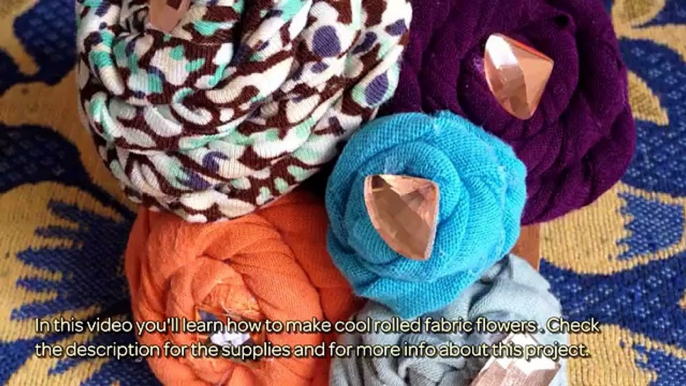 Make Cool Rolled Fabric Flowers - DIY Crafts - Guidecentral