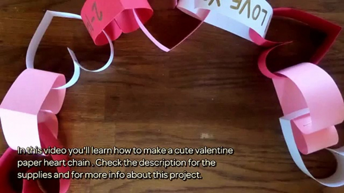 Make a Cute Valentine Paper Heart Chain - DIY Crafts - Guidecentral