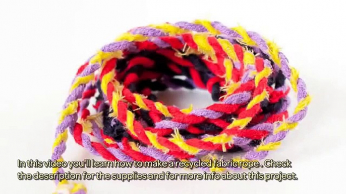 Make a Recycled Fabric Rope - DIY Crafts - Guidecentral