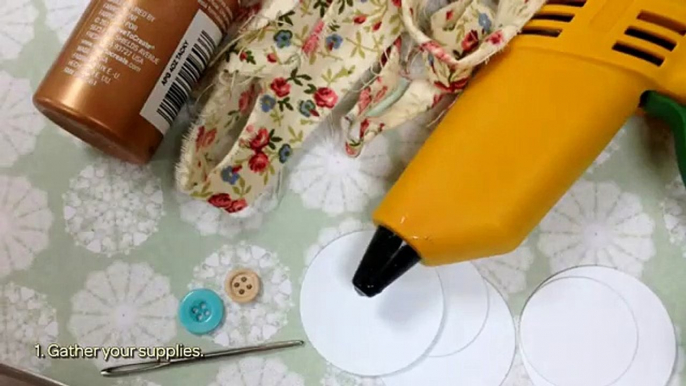 How To How To How To Construct Shabby Chic Fabric Flowers - DIY Crafts Tutorial - Guidecentral