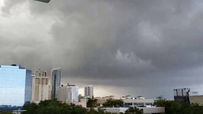 Ominous Clouds Roll Over Fort Lauderdale During Tornado-Warned Storms