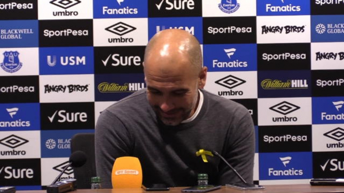 Everton fans applauded? They want Man City to beat Liverpool! - Guardiola