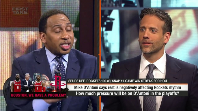 Stephen A. and Max debate Rockets' chances to beat Warriors in NBA playoffs | First Take | ESPN