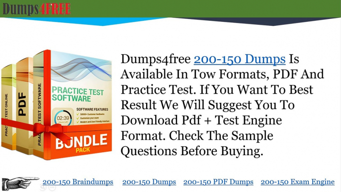 Cisco 200-150 Free Dumps Questions Answers