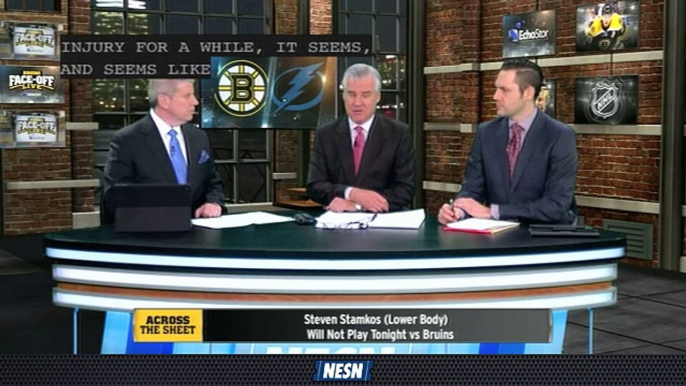 Bruins Faceoff Live_ Tampa Bay Trying To Tie For First Place Without Steven Stamkos