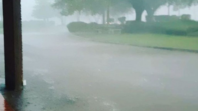 Strong Winds, Rain Whip Through Mount Pleasant, Texas