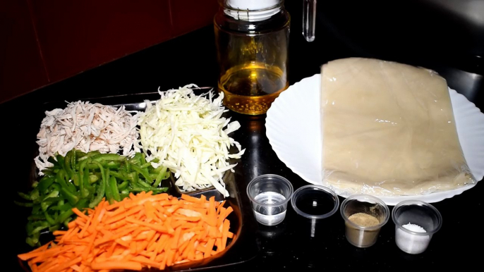 (7) Chicken Spring Roll With Homemade Sheets - Roll Recipe with Roll Patti - Special Ramadan Recipe - YouTube