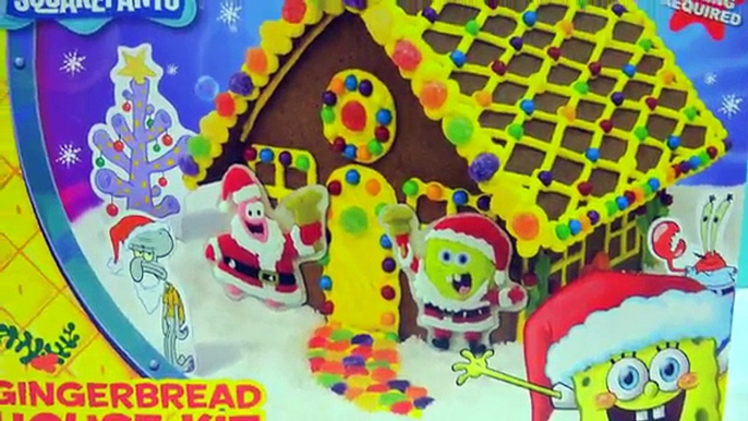 Fail Video - Making Spongebob Squarepants Holiday Food Gingerbread House Cookie Kit