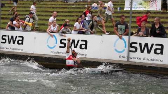 #ICFslalom 2017 Canoe World Cup 2 Augsburg - Sideris Tasiadis through to C1 Final